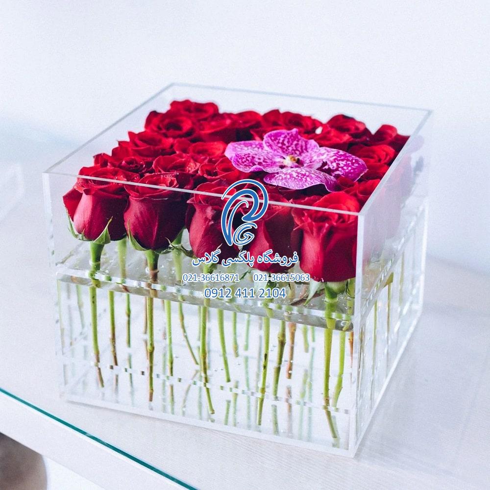 جعبه و باکس گل پلکسی گلاس (لیست قیمت خرید + سفارش آنلاین)
