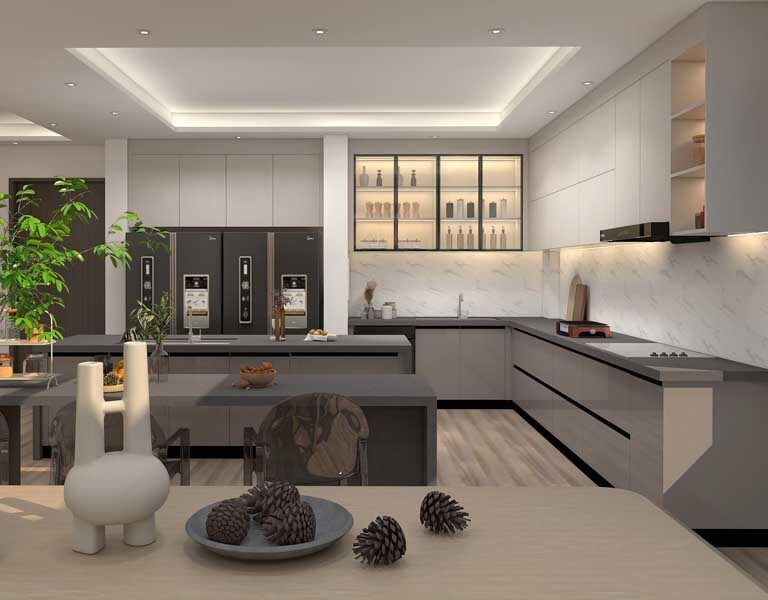 سقف آشپزخانه پلکسی گلاس (طراحی، سفارش + لیست قیمت)