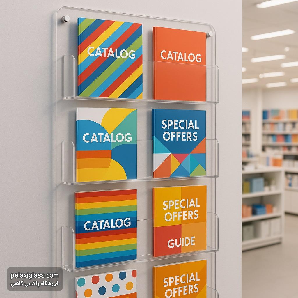 خرید اینترنتی انواع جای کاتالوگ و بروشور طبقاتی با ارسال سریع